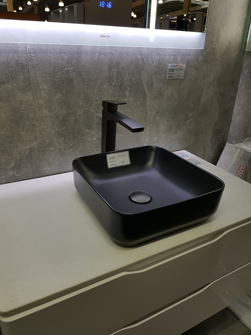 Змішувач для раковини високий Imprese Grafiky ZMK041807011, чорний Київ - фото 4