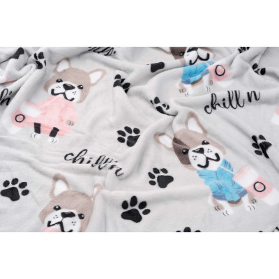 Плед Ardesto Flannel бульдоги 160х200 см (ART0112PB) Винница - изображение 7