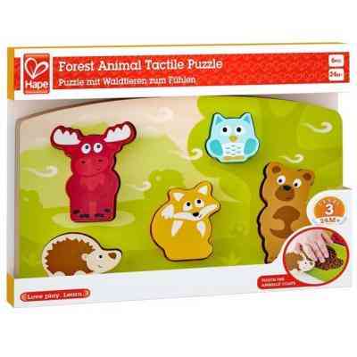 Развивающая игрушка Hape Пазл тактильный Лесные животные (E1621) Винница