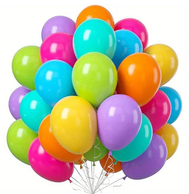 Набор латексных ярких шаров 45шт. Киев - изображение 1