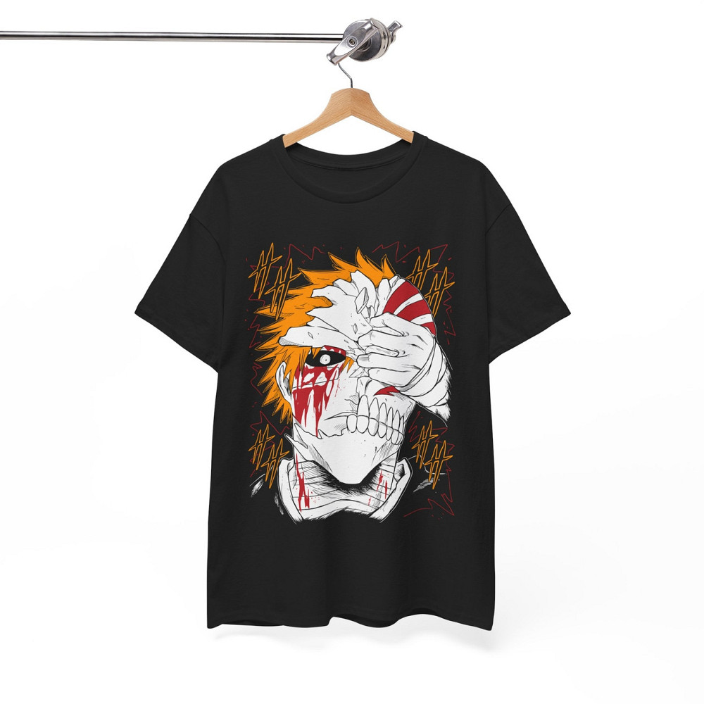 Футболка чоловіча з аніме принтом Бліч оверсайз (S/M/L) Чорний AnimeJ0529 Дніпро - фото 12