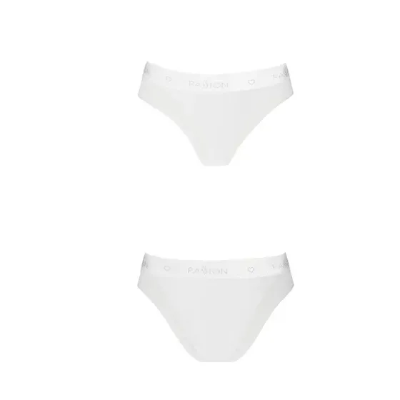 Трусики з прозорою вставкою Passion PS002 PANTIES XL, white Львов