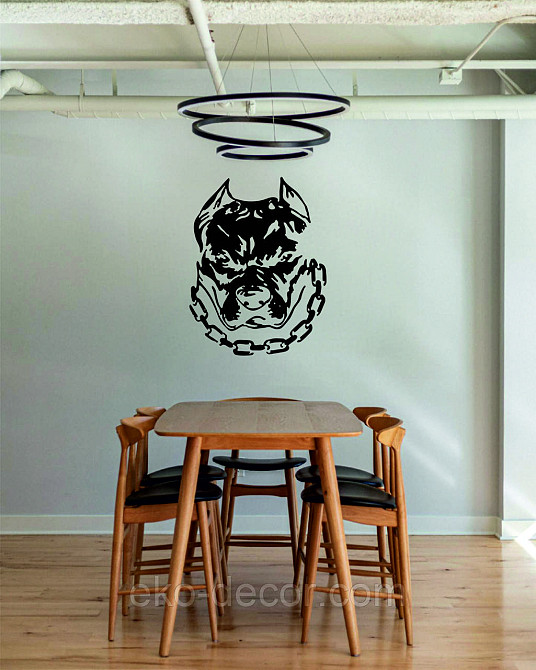 Декоративное настенное Панно «Питбуль», Декор на стену 110*84 см, Черный Киев - изображение 10
