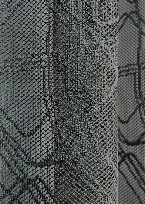 Тюль VR-Textil 1974т Жакард Графітовий 400х270 см (42-1009) Київ - фото 4