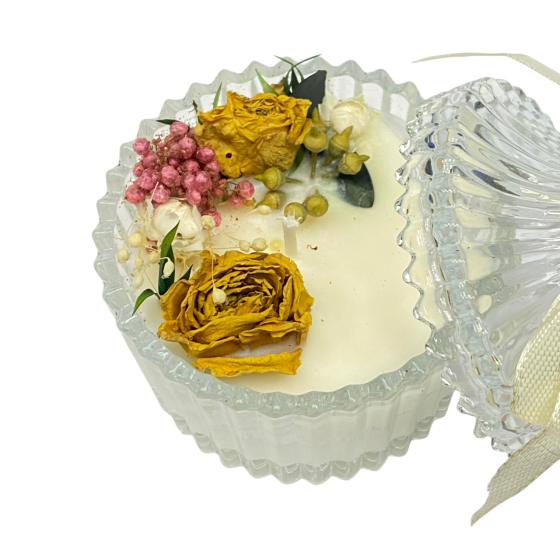 Свеча в прозрачной, стеклянной  чаше, ручной работы, Yunshan Cedar Каменец-Подольский