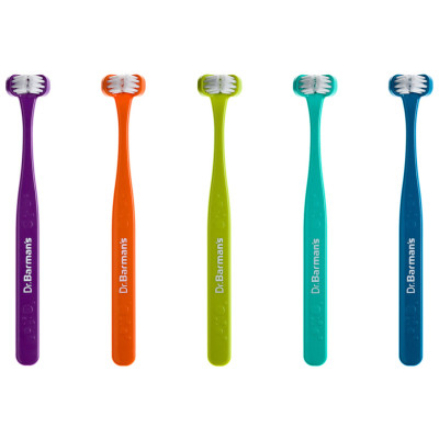 Дитяча зубна щітка Dr. Barman's Superbrush (Dentaco AG), 9603210000, тристороння (від 0-6 років), фіолетова (8.121/7) Вінниця - фото 2