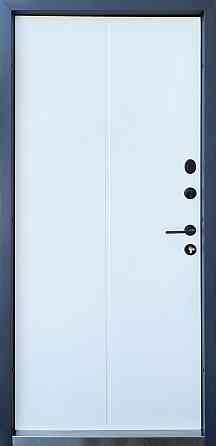 Дверь уличная модель LAMA LINE, антрацит/белое дерево 860 Киев