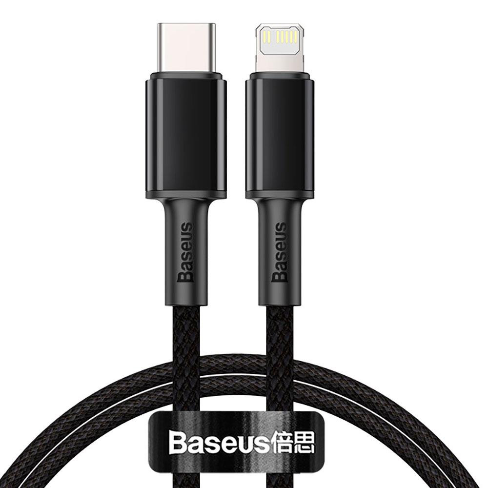 Кабель Baseus High Density Braided Fast Charging Data Cable Type-C to iP PD 20W 1m Black Одеса - фото 1