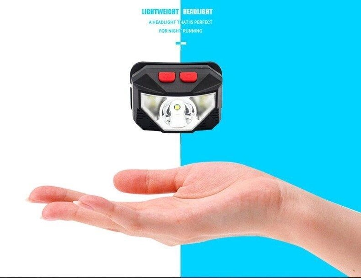 Налобный фонарик JY-108 CREE XPE + 2хCOB Micro USB Винница - изображение 5