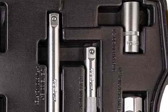 Набор насадок торцевых MASTERTOOL PROFI CrV 1/2" 8-32 мм трещотка 72Т 32 шт кейс 78-4032 Рівне