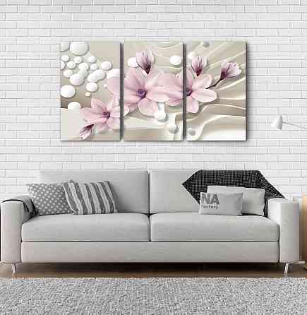 Модульна картина Квітни Абстракція Art-57_3А Київ