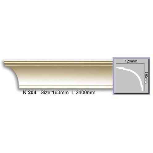 Карниз гладкий полиуретановый Harmony K 204 Днепр