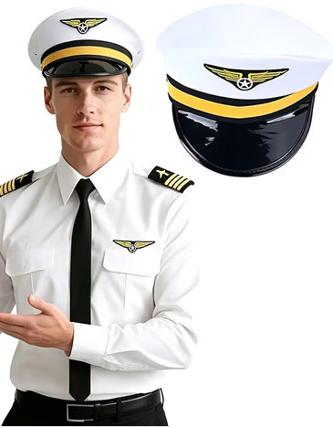 Фуражка авиационная белая Captain Киев - изображение 1