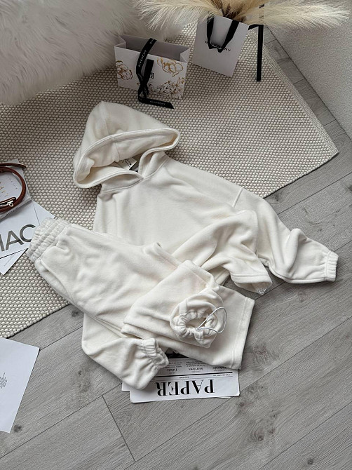 Жіночий стильний теплий костюм двійка  двосторонній Фліс Одеса - фото 3