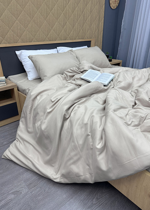 Комплект постельного белья, Decorator SOFTY UNO Fog Двуспальный 180х215 Тауп (88-077) Киев - изображение 4