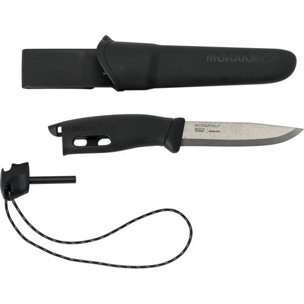 Туристичний Ніж з крісалом Morakniv "Companion Spark" Black (13567) Нержавіюча сталь Нововолинськ - фото 1