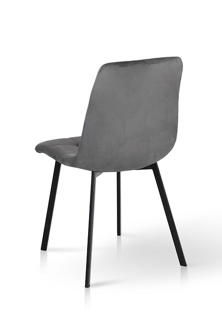 Стілець Ментос чорний/ велюр сірий Киев - изображение 5