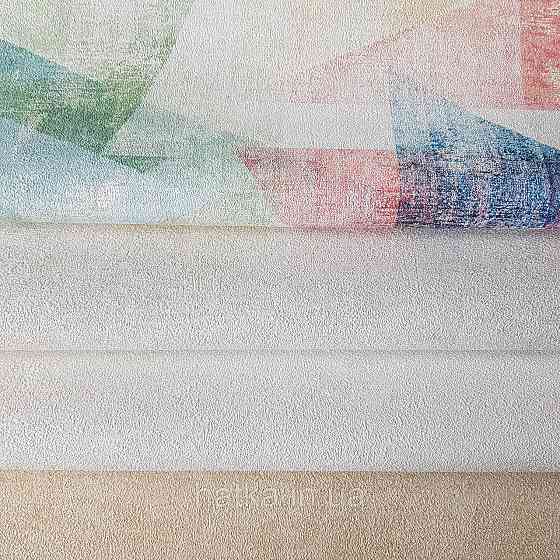 Шпалери вінілові на флізелін Rasch Linares 0.53х10 геометрія абстракція фігури червоні сині жовті 617979 Київ