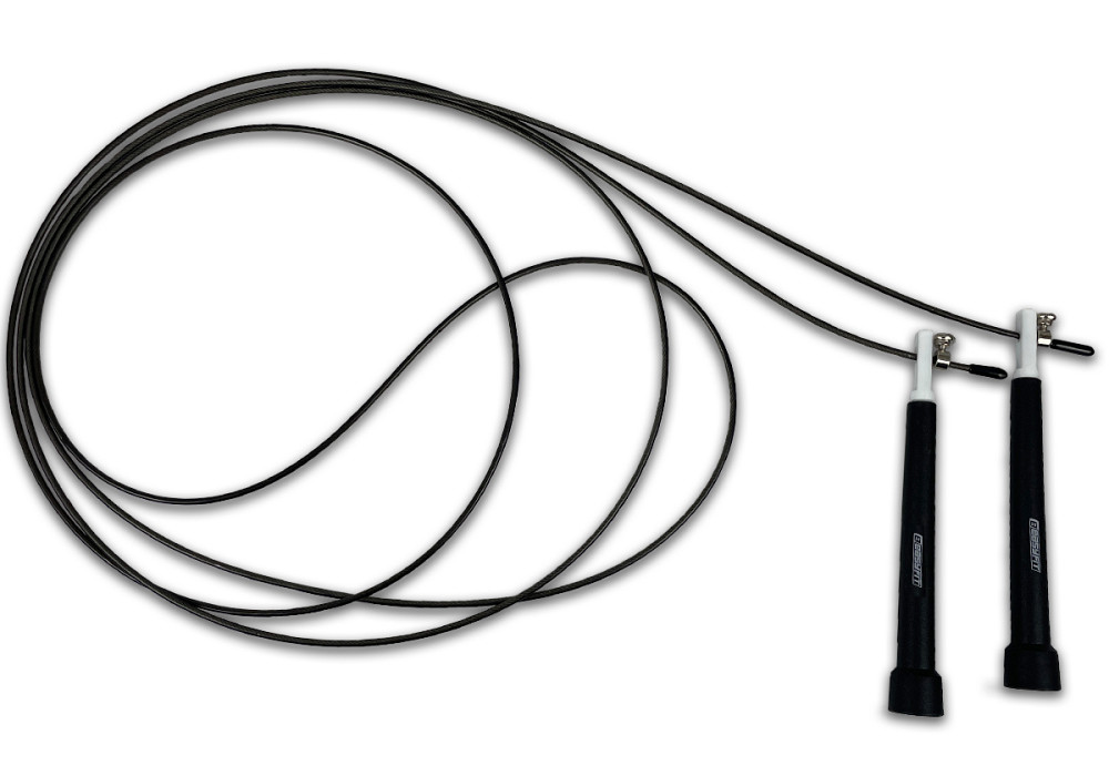 EasyFit Швидкісна скакалка EasyFit Speed Cable Rope 3 м зі сталевим тросом чорна Коломия - фото 9