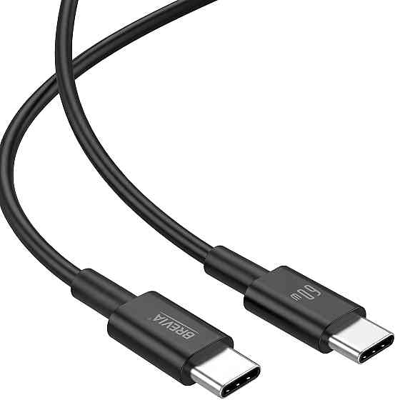 Кабель Brevia Type-C to Type-C 60W 1м, чорний box (55100BCCC1) Львів