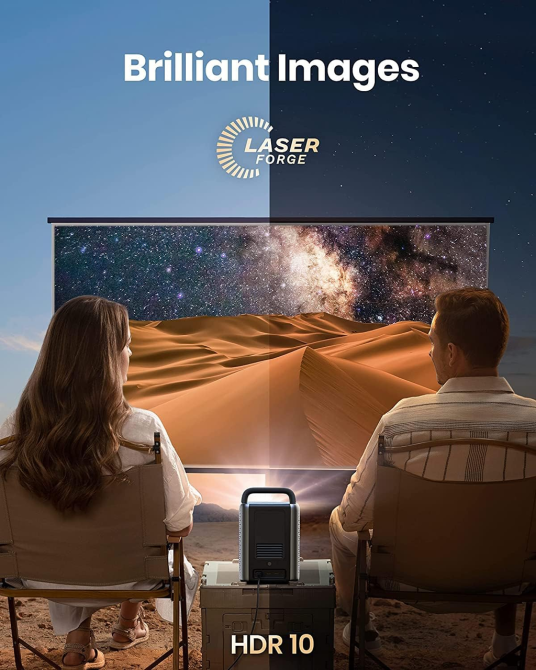 Лазерний проектор Anker Nebula Cosmos Laser 4K: Android TV 10.0, 2400 ISO lm, автофокус, IEA, Dolby Audio, Space Grey Київ - фото 4