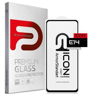 Скло захисне Armorstandart Icon Motorola E14 Black (ARM78826) Вінниця