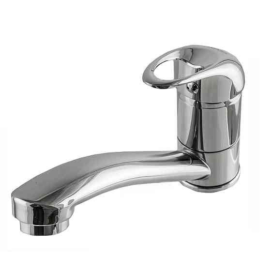 Змішувач для умивальника EcoMix ELIT EM-N-103M-WH-1 поворотній 15см (без Шлангів)-(по 1шт в коробці) Тернопіль