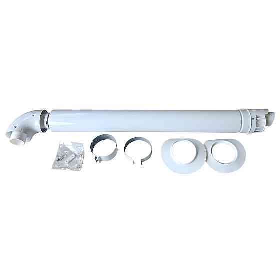 Дымоход коаксиальный для конденсационного котла Ariston1000 мм, ø 60/100 с коленом, 3318073 (000010679) Киев