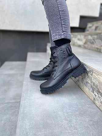 teona Черевики жіночі TEONA чорні натуральна шкіра зима 36р. (2794) Коломия