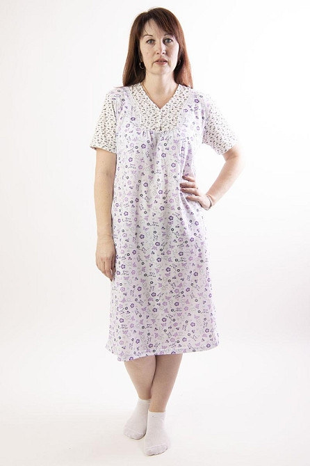 Нічна сорочка жіноча, 100% бавовняна, асорті, топ Крохатушка одяг Київ - фото 1