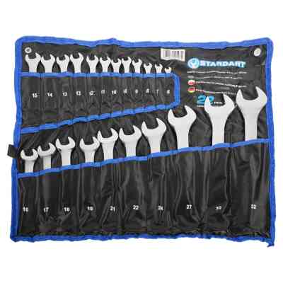 Ключ Стандарт комбинированный 6-32 мм 22 шт. в чехле (NKK22ST-S) Винница