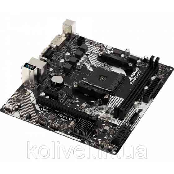ASRock B450M-HDV R4.0 (AM4/B450, 2*DDR4, PCIex16, DVI-D/HDMI/VGA, 4xSATAІІІ, M.2, GLan, 8ch, mATX) (B450M-HDV Киев