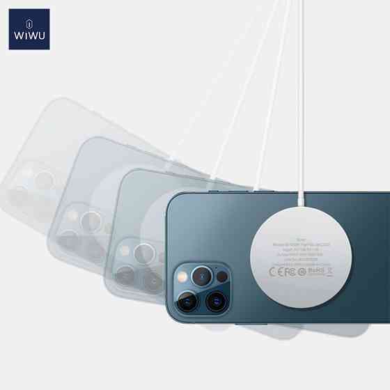 Бездротовий зарядний пристрій WIWU Wi-W009 Magnetic Wirless White Одеса