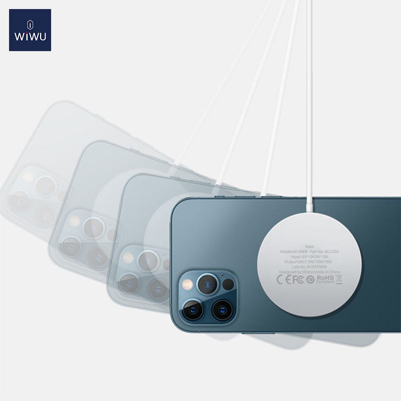 Бездротовий зарядний пристрій WIWU Wi-W009 Magnetic Wirless White Одеса - фото 5