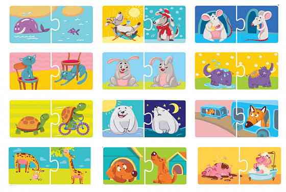 Дитячі пазли Протилежності DoDo 300151, 24 елемента Вінниця