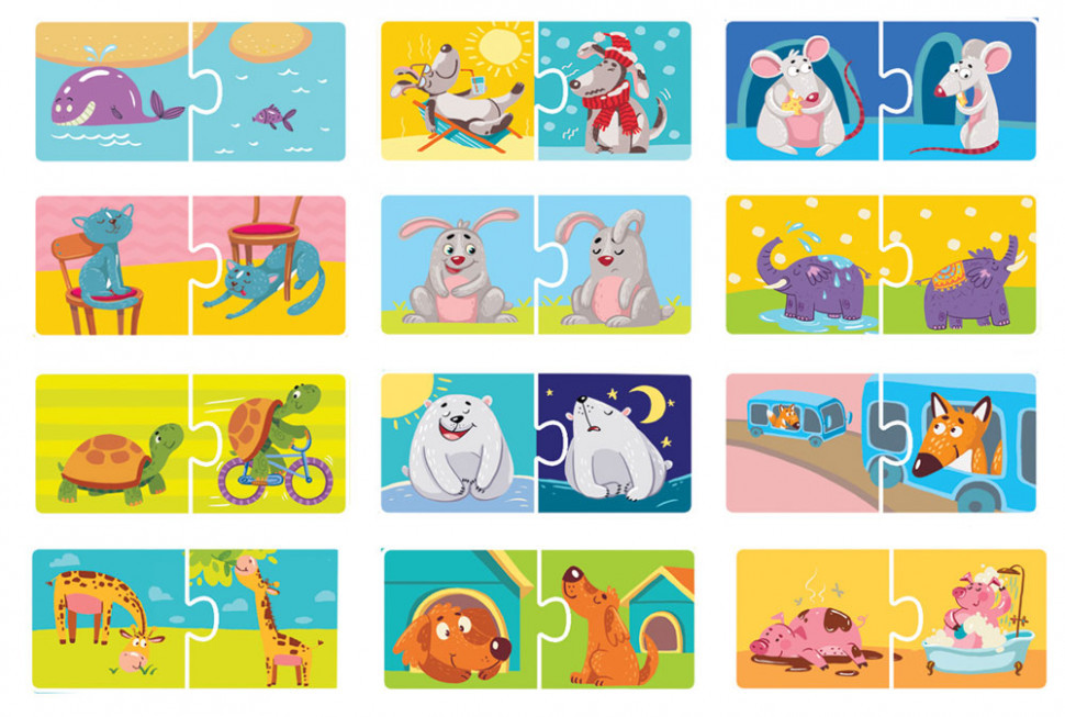 Дитячі пазли Протилежності DoDo 300151, 24 елемента Вінниця - фото 3