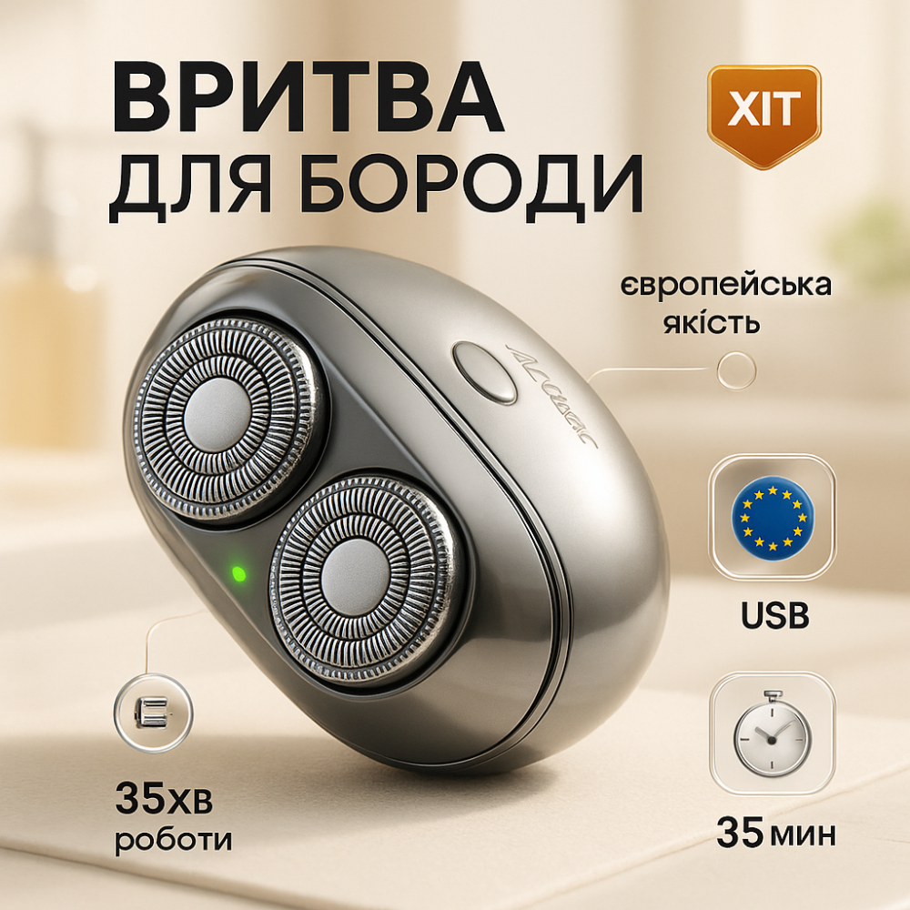 Бритва сітчаста професійна Camry, Універсальна акумуляторна електробритва, Портативна професійна бритва VK-28 Львів - фото 11