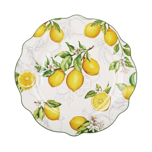 Тарілка обідня Сицилійський лимон d27,5*2,5см порцеляна K102 БОНА ДИ Житомир - изображение 2
