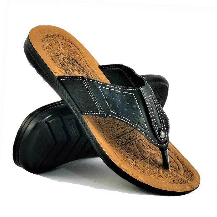 Мужские Шлёпанцы Тапочки Сланцы Вьетнамки Черные (размеры: 42,43) Днепр - изображение 1