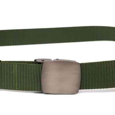 Ремінь Vintage З металевою пряжкою з текстилю Зелений (20595) Вінниця