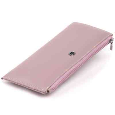 Гаманець ST Leather Зі шкіри жіночий Ліловий (19327) Вінниця