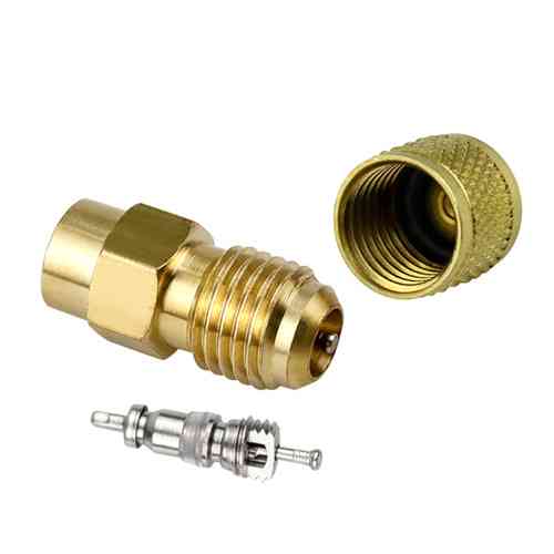 Фтористый переходник с игольчатым клапаном типа Шредер, латунь Вінниця