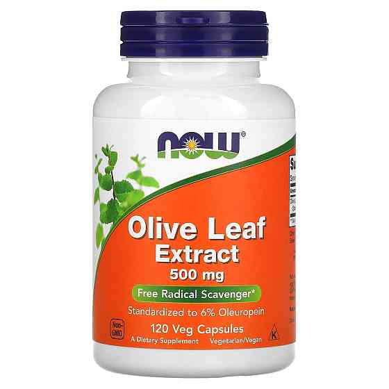 Экстракт листьев оливы (Olive Leaf Extract) 500 мг 120 капсул Киев