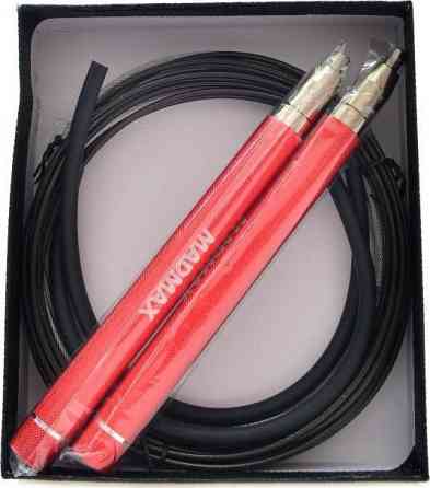 Скакалка швидкісна на підшипниках алюмінієва MadMax MFA-286 Speed jump rope Red Кам'янське