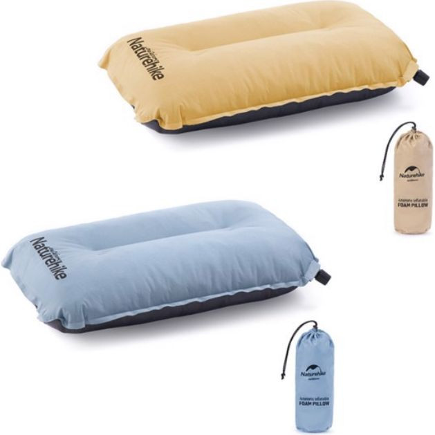 Подушка самонадувна Naturehike Sponge automatic NH17A001-L, жовта Киев - изображение 2