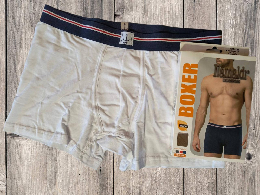 Труси чоловічі боксери. Модал. Білого кольору. Namaldi Boxer M Київ - фото 1