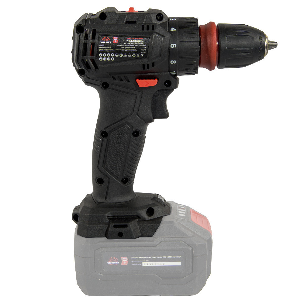 Дриль-шурупокрут акумуляторний Vitals Professional AU 1840 BSQC SmartLine+ Харків - фото 5