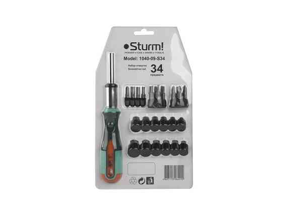 Викрутка з насадками Sturm, 34 шт. 1040-09-S34 (зчитувати опис) Рівне