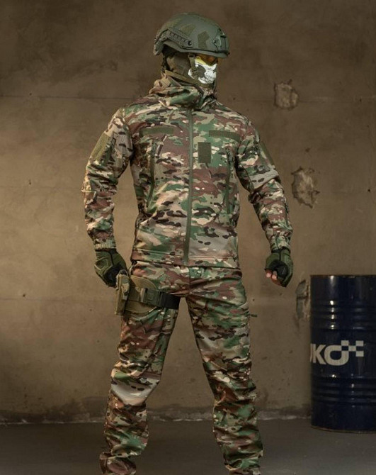 Демісезонний тактичний костюм Cофтшел Softshell Rocket НП4862 (Мультикам) L Вінниця - фото 7