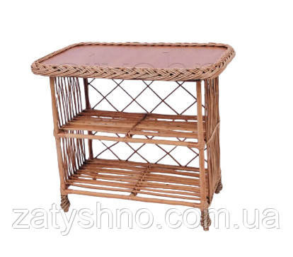 Этажерка 3 ярусная из лозы для обуви Киев - изображение 1